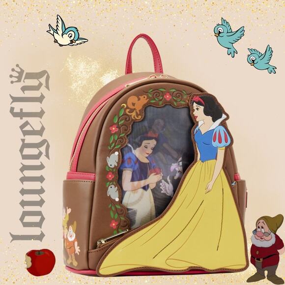 Loungefly Disney Snow White Princess Series Lenticular Mini Backpack main image 5